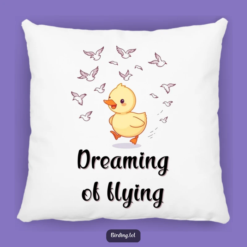 Funny Duckling Pillow - Soft Bird Follower Cushion, Adorable Funny Accent