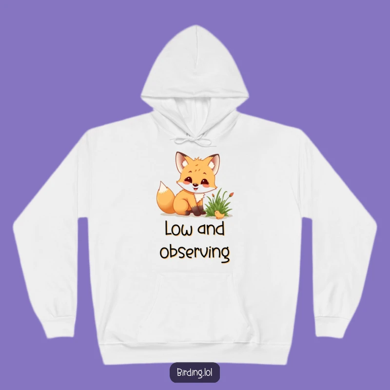 Funny Fox Cub Hoodie: Cozy Nature Gear for Curious Minds